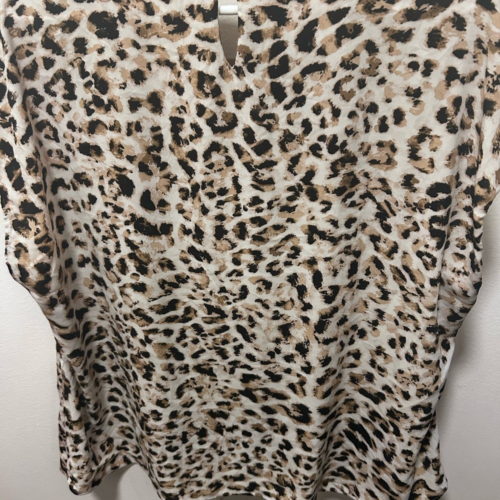 Calvin Klein Animal Print Women's Blouse - Picture 2 of 5